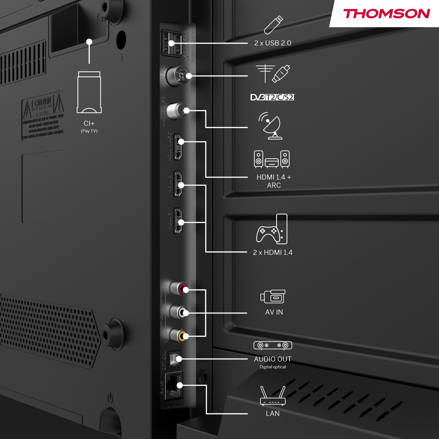 Thomson Android HD LED SMART TV - 24HA2S13C