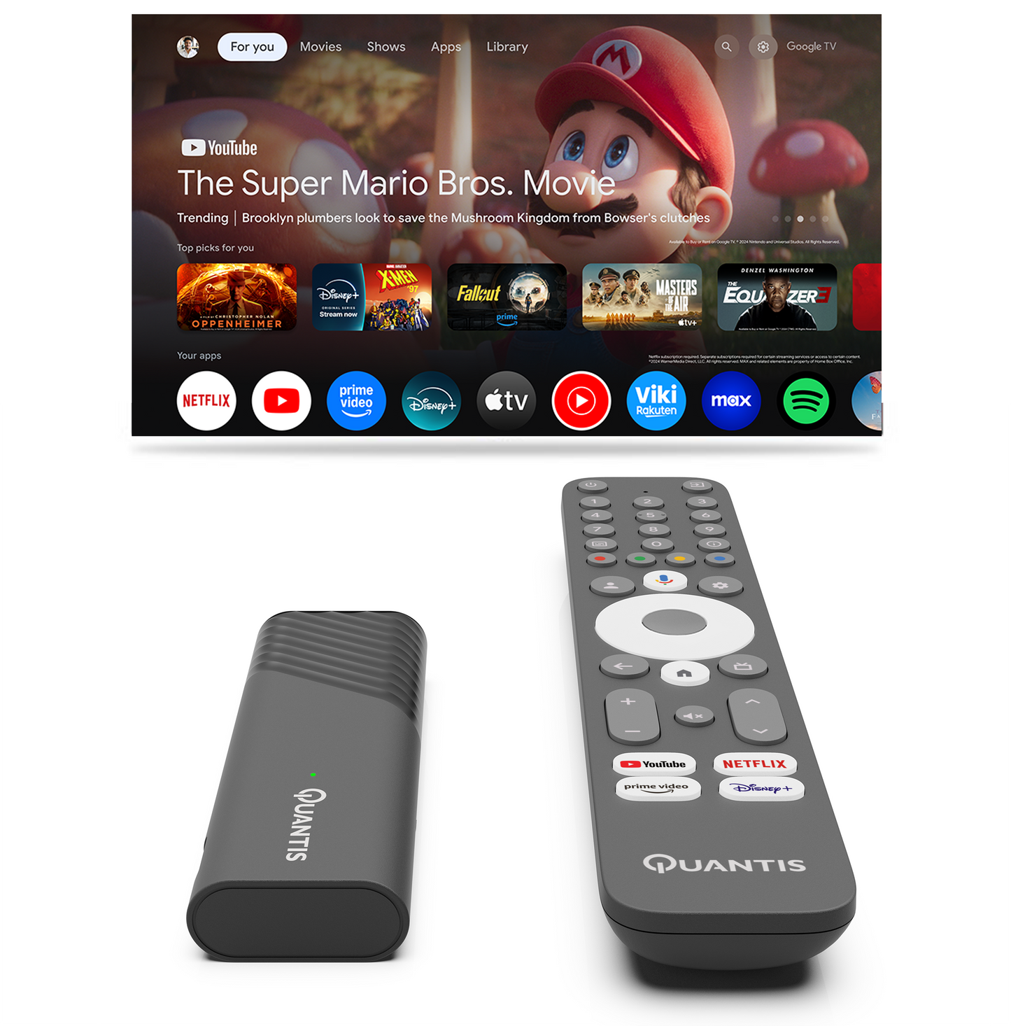 Quantis QE600 - Chromecast - 32 GB - Streaming Stick