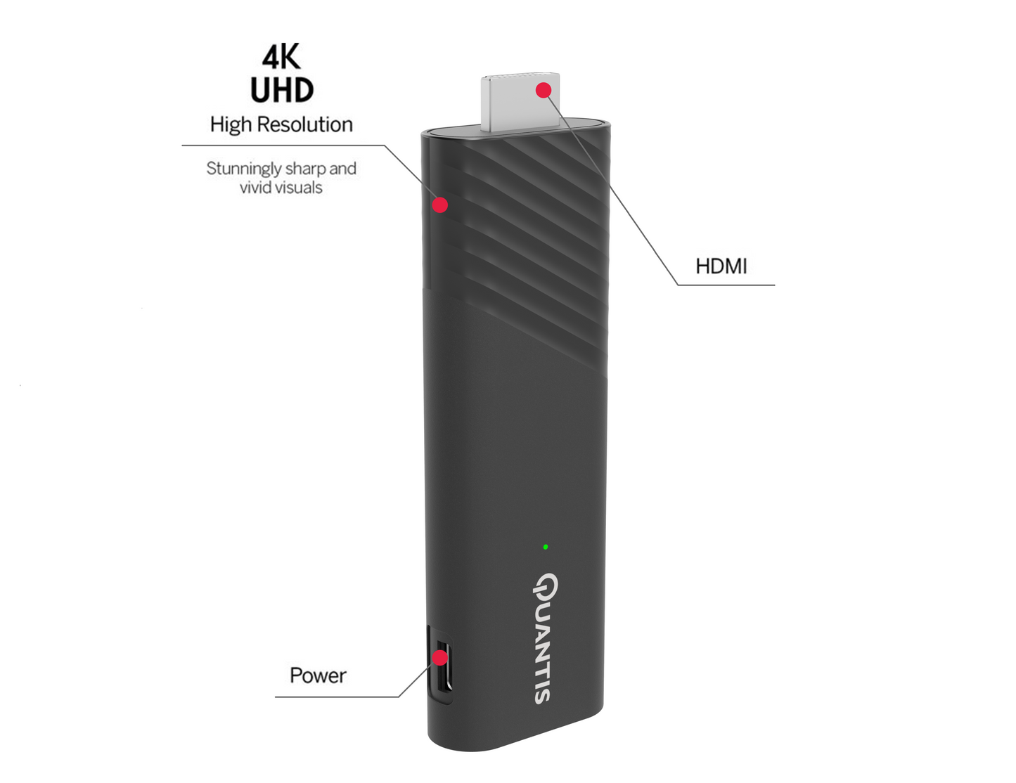 Quantis QE600 - Chromecast - 32 GB - Streaming Stick