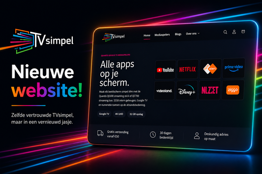 TVsimpel is vernieuwd! Maar net zo simpel.