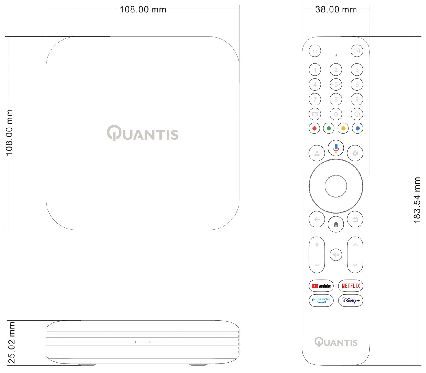 Quantis QE700 - Chromecast - 32GB - Streaming Box