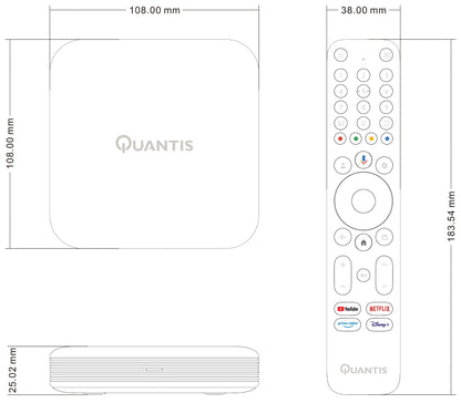 Quantis QE700 - Chromecast - 32GB - Streaming Box